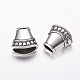 Antikes Silber Ton Legierung Tibet Silber Halskette Endrohr Perlenkappen X-LF1282Y-2