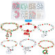 Sunnyclue kit de fabrication de bracelets de Noël bricolage BJEW-SC0001-07-1