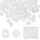 SUNNYCLUE 1 Box 100Pcs Earring Back Cushions Comfort Pads Silicone Pads for Clip on Earrings Screw Back Earring Disc Pads Clear Padding Adult Jewellery Supplies 5.5mm FIND-SC0003-18-1