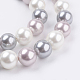 Shell Pearl Beads Strands BSHE-G012-10mm-13-3
