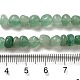 Verde naturale perline avventurina fili G-D081-A09-4