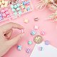 CHGCRAFT 64Pcs 8 Colors Rainbow Marshmallow Candy Shaped Resin Charms Slices Cabochons Cute Resin Beads Flatback Cabochons Art Craft Making Supplies for Jewellery Scrapbooking Phone Case Decor CLAY-CA0001-08-3