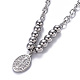 304 Stainless Steel Pendant Necklaces NJEW-O113-07P-4