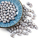 Cuentas de perlas de gran agujero PEAR-R064-02-3