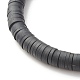 Handmade Polymer Clay Heishi Beads Stretch Bracelet BJEW-JB07308-5