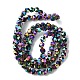 Chapelets de perles en verre électroplaqué&nbsp;EGLA-K061-07A-FP01-2