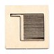 木材切断ダイ  鋼鉄で  DIYスクラップブッキング/フォトアルバム用  装飾的なエンボス印刷紙のカード  マットプラチナカラー  80x80x24mm DIY-WH0178-004-1