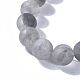 Bracciali elasticizzati con perle naturali di quarzo torbido BJEW-JB04173-02-2