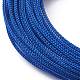 編組鋼線ロープコード  ブルー  2x2mm  10 m /ロール TWIR-Z001-08-1
