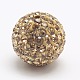 Polymer Clay Middle East Rhinestone Beads RB-D075-12mm-12-1
