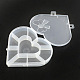 Des conteneurs de stockage de perles coeur en plastique CON-Q023-16-2