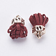 Décorations de pendentif avec pampilles d'imitation daim CCB-F007-A13-2
