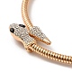 Alloy Round Snake Chain Necklaces NJEW-Z020-02KCG-3