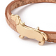 Bracelets en cuir imitation chiot BJEW-G620-A03-2