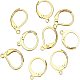 BENECREAT 100PCS Gold Leverback Earring Findings 2 Size 304 Stainless Steel Leverback Earring Hooks for DIY Earring Jewelry Making STAS-BC0002-51-4
