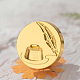 Stempelkopf aus goldfarbener Wachssiegellegierung STAM-PW0005-016G-09-1