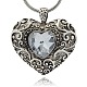Vintage Heart Pendant for Necklace Making TIBE-M001-51-1
