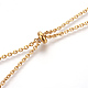304 Stainless Steel Lariat Necklaces NJEW-O107-01G-4