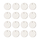 PandaHall Elite 40 pcs 4 Sizes Flat Round 304 Stainless Steel Blank Stamping Tag Pendants Diameter 10 15 20 25mm for Earring Bracelet Necklace Pendant Charm Jewelry Making STAS-PH0004-12P-1