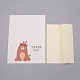 Ensemble de cartes de remerciement motif enveloppe et ours DIY-WH0161-22A-1