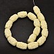 Dyed Carved Column Synthetic Coral Beads Strands CORA-O003-09B-2