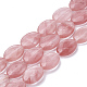Chapelets de perles en verre de quartz de cerise G-S292-50-1