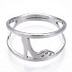 304 anillo ajustable para zapatos de tacón de acero inoxidable para mujer. RJEW-T027-07P-3