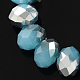 Chapelets de perles en verre électroplaqué EGLA-GR10MMY-M2-2