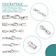 Unicraftale 24 Sets 6 Style 304 Stainless Steel Lobster Claw Clasps STAS-UN0044-84-5