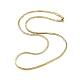 304 collane con catena a serpente piatta in acciaio inossidabile da donna NJEW-D058-05G-1