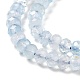 Natürliche Aquamarin Perlen Stränge G-E194-16-4
