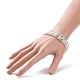 4 pièces 4 bracelets extensibles en perles de verre de couleur pour femmes BJEW-JB08657-3