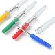 4 шт., 4 цвета, пластиковые ручки, железные вспарыватели швов, Платиновый металл, разноцветные, 89x10 мм, 1 шт / цвет