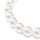 12 pièces 12 style abs plastique perle ronde perlée bracelets extensibles ensemble BJEW-JB08961-7
