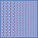 アクリルラインストーンフェイシャルステッカー  メイクアップフェイスアイボディ用の自己粘着フェイスダイヤモンド  紫色のメディア  10x10cm PW-WG72147-04-1