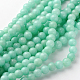 Natürliche und gefärbte Jade Perlenstränge GSR055-1