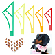 OLYCRAFT 5 Pcs 5 Size Reversible Pet Bandana Sewing Template Set Small Sewing Rulers Set Acrylic Quilting Template Stencils DIY Craft Dog Bib Pattern for Small Dog Cat Bandana Templates Rulers 5Colors DIY-WH0033-63D-1