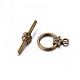 Tibetan Style Alloy Toggle Clasps MLF1075Y-NF-1