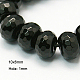 Hebras de cuentas de ónix negro natural X-G-E039-FA-10x6mm-1