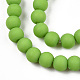Opache perle di vetro fili GLAA-T032-P4mm-MD06-2