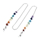 Brillenketten mit Perlen aus natürlichen gemischten Edelsteinsplittern AJEW-EH00393-1