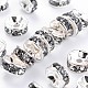 Brass Grade A Rhinestone Spacer Beads RSB035NF-03-1