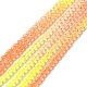 Transparent Gradient Color Glass Beads Strands GLAA-H021-01B-09-2