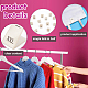 NBEADS 480Pcs 10 Patterns Clothing Size Labels FIND-NB0001-50-4
