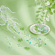Superfindings 144 pièce de 18 styles de perles acryliques à ressort vert clair FIND-FH0006-48-3