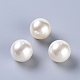 30mm couleur blanc crème imitation perle perles acryliques en vrac perles rondes pour bijoux de mode bricolage X-PACR-30D-12-1