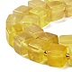 Natürliche gelbe Fluorit Perlen Stränge G-G053-B07-01-4