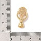 Латунные микро проложить кубического циркония раз за застежками KK-B098-08G-01-3