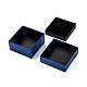 厚紙ギフトボックスジュエリーセットボックス  ネックレス  ブレスレット  中に黒いスポンジを入れて  正方形  マゼンタ  7.5x7.5x3.6cm  内径：7x7のCM CBOX-F006-03-2