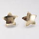 Brass Stud Earring Findings KK-F731-03G-2